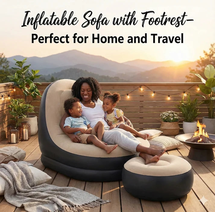 Inflatable Sofa with Footrest